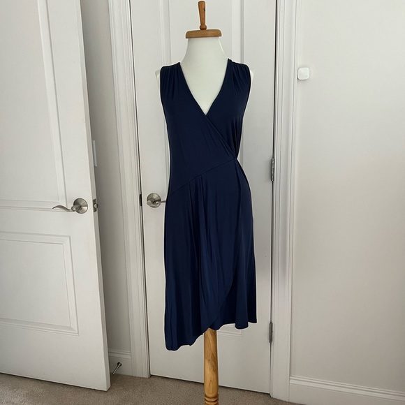 Garnet Hill, Navy Dress, Size Small - Picture 1 of 12